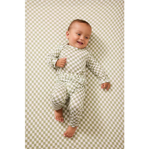 Sage Chequer Baby Sleep Set