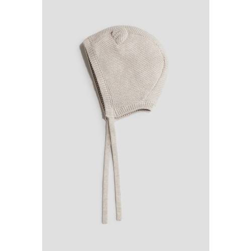 KNIT COTTON BONNET