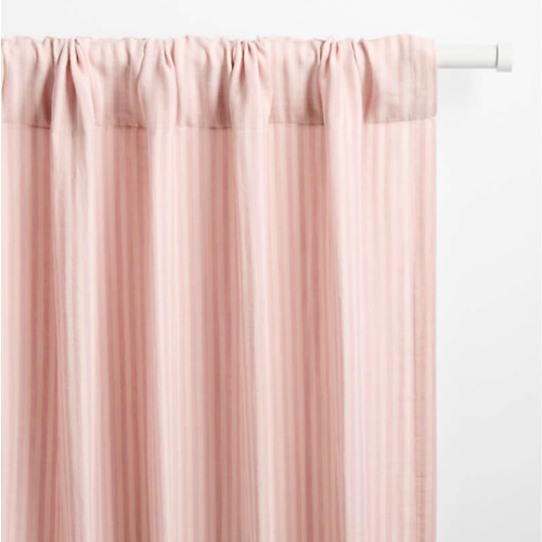 Supersoft Lilac Rose Striped Kids Curtain Panel 44"x63"