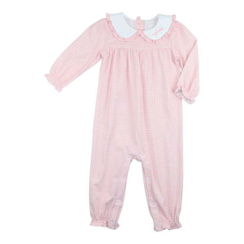 Pink Gingham Knit Long Bubble – Cecil & Lou