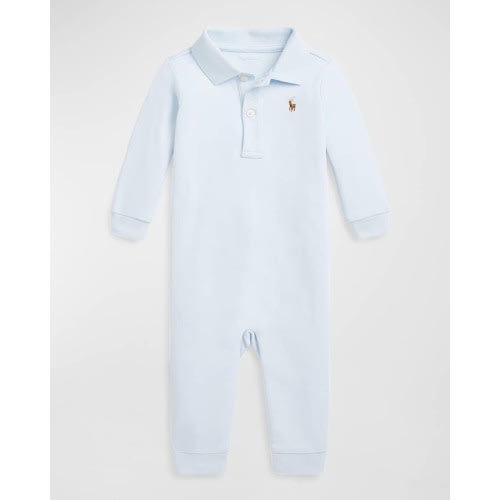 Boy's Pima Polo Coverall, Size 3M-18M