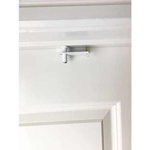 4 Pack - GlideLok Child Safety Door Top Lock Made of Durable Metal (Not Plastic Like Other Models) | for Childproofing Interior/Exterior Doors | Adults Can Open Door from Both Sides