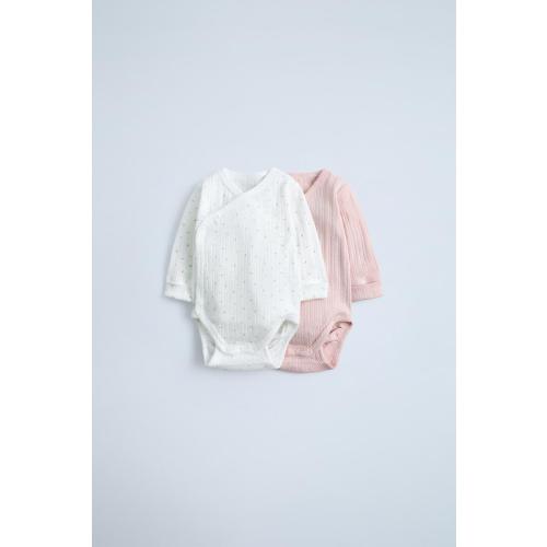 TWO-PACK OF ADJUSTABLE BODYSUITS - Pink | ZARA United States