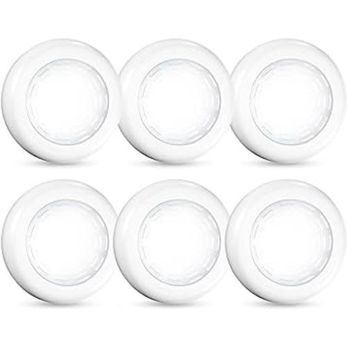 Tap Light 6 Pack Portable LED Puck Touch Night Lights - Battery Operated Under Cabinet Lighting for Kitchen, Closet, Classroom, Indoor & Outdoor - Amazon.com