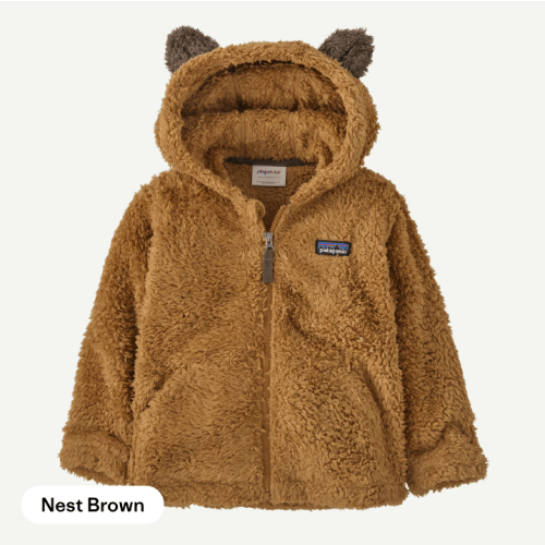 Patagonia Baby Furry Friends Fleece Hoody - Nest Brown