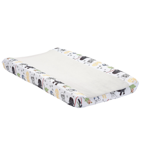 Lambs & Ivy Star Wars Classic Changing Pad Cover - Yoda/Darth Vader/R2-D2/C-3PO