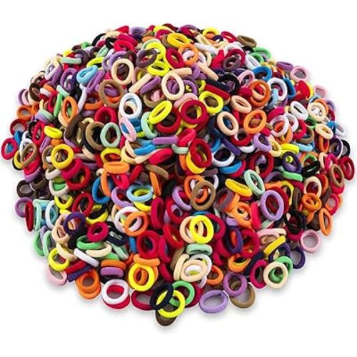 400 PCS Baby Hair Ties – No Damage Elastic Ponytail Holders, Soft Seamless Multicolor Hair Bands for Toddlers and Girls, Baby Hair Accessories (30 Colors)