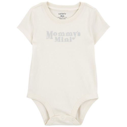 Baby Mommy's Mini Short-Sleeve Bodysuit - Cream - Carter's | Carter's