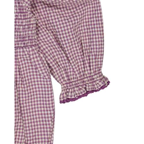 Dark Purple Baby Gingham Shirred Romper | Best&Less™ Online