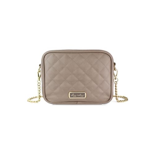 Double Take Faux Leather Crossbody Diaper Bag