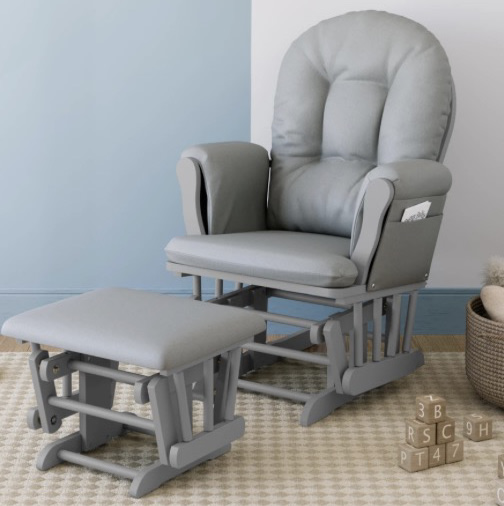 Storkcraft Hoop Glider and Ottoman