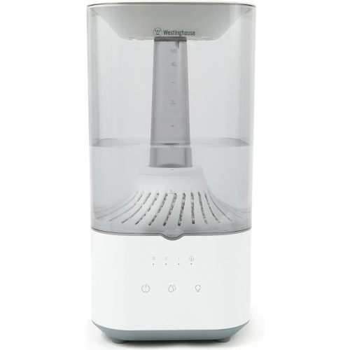 Westinghouse Ultrasonic Cool Mist Adjustable Humidifier, 4.5L Top Fill with LED Night Light and Touch Button Control