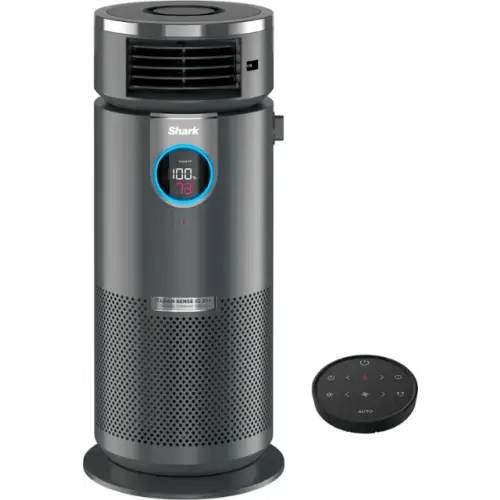 Shark - 3-in-1 Air Purifier, Heater & Fan with NanoSeal HEPA, Cleansense IQ, Odor Lock, for 500 Sq. Ft - Grey