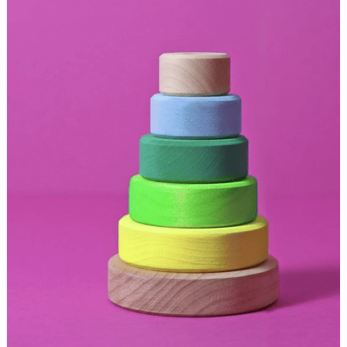 Grimm's Small Conical Tower Neon Green