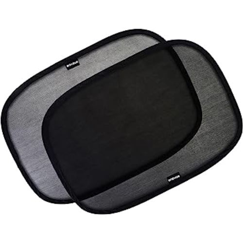 Enovoe Car Window Shades for Baby (2 Pack) - 21"x14" Sun Shade Blocker, Cling - Glare Shield and UV Rays Protection for Your Child - Side Window Screens for SUV- Mesh Window Shades for car Baby