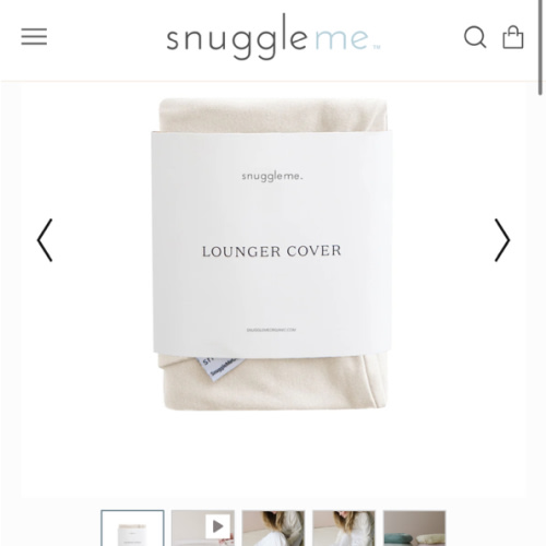 Snuggle Me Infant Lounger Cover | Natural