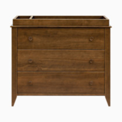 babyletto Sprout 3-Drawer Changer Dresser with Removable Changing Tray - Natural Walnut