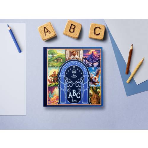 LOTR Inspired Baby ABC Book - Soft- or Hardcover - ABC Childrens Book - Fantasy Nursery Book - Lord of Rings Baby Shower Gift Idea