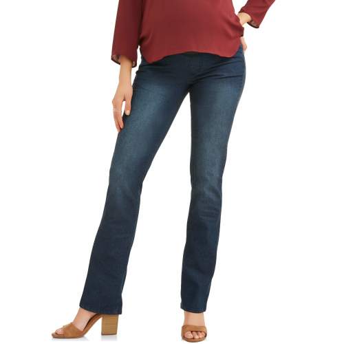 Oh! Mamma Maternity Women's Straight Leg Jeans with Full Panel