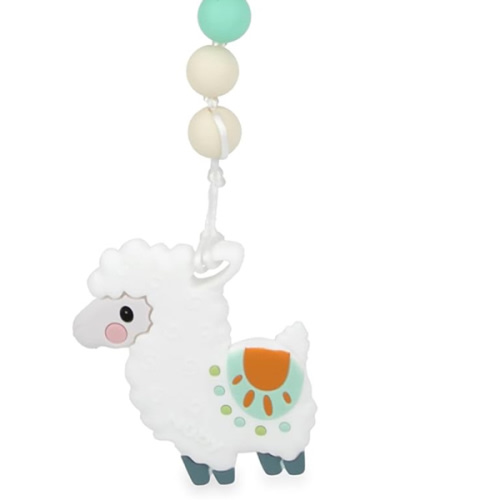 llama Silicone Teether with Pacifier Clip