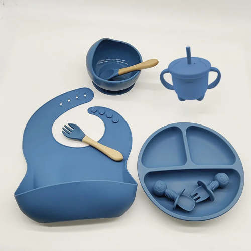 Baby Silicone Feeding Tableware Set