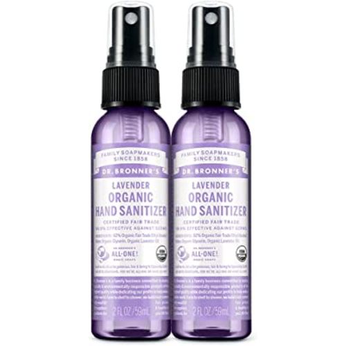 Dr. Bronner's - Organic Hand Sanitizer Spray (any scent, 2 Ounce, 2-Pack)
