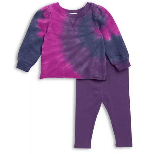 Girls' Disco Tie-Dyed Sweatshirt & Leggings Set - Baby