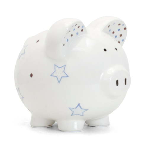 Child to Cherish Piggy Bank -- Blue Star