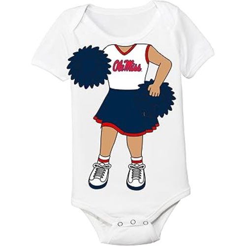 Mississippi Ole Miss Rebels Heads Up! Cheerleader Baby Onesie