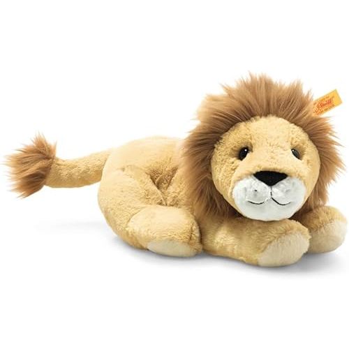 Steiff Liam Lion, Premium Lion Stuffed Animal, Lion Toys, Stuffed Lion, Lion Plush, Cute Plushies, Plushy Toy for Girls Boys and Kids, Soft Cuddly Friends (Beige, 10")