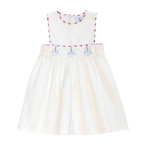 Leila Dress in Southampton Sailboats