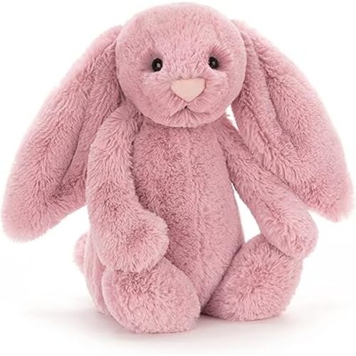 Jellycat Bashful Tulip Pink Bunny Stuffed Animal, Medium 12 inches | Rabbit and Bunny Plush Toy | Classic Children's Gift