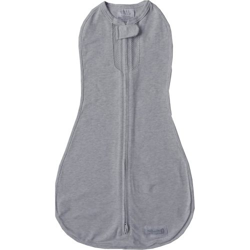 Woombie Air Nursery Swaddling Blanket - For Babies Up to 6 Months - Vented (Twilight/Heathered Gray, 14-19 lbs)