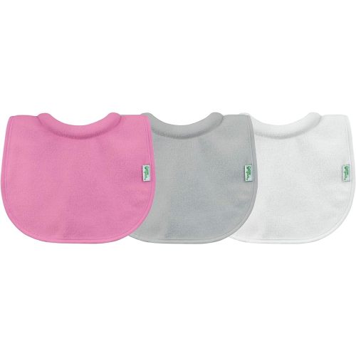 green sprouts Stay-dry Milk Catcher Bibs Pink-3pk