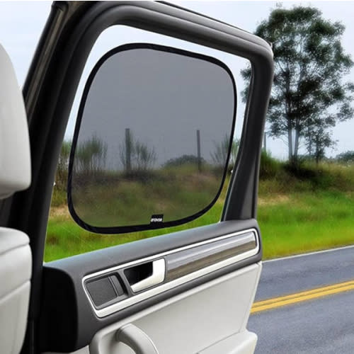 Enovoe Car Window Shades for Baby (4 Pack) - 21"x14" - Sun Shade Blocker, Cling - Glare Shield and UV Rays Protection for Your Child - Side Windows Screens for SUV- Mesh Window Shades for Car Baby