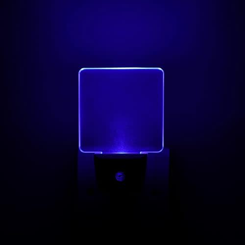 KINUR Blue Night Light,2 Pack LED Night Lights Plug into Wall with Dusk to Dawn sensors, Plug in Night Lights for Kids Room, Bedroom, Bathroom, Baby Nursery,Stair Lights, Hallway Light