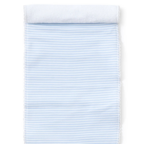 Simple Stripes Blue Burp Cloth