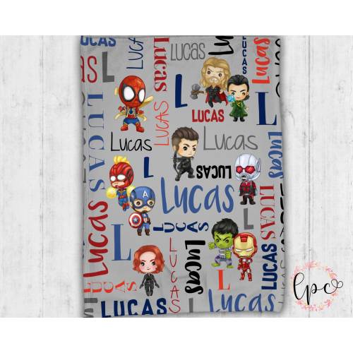 Personalized Super Hero Blanket - Hero Baby Blanket - Superhero Personalized Blanket- Personalized Name Blanket - Baby Name Blanket