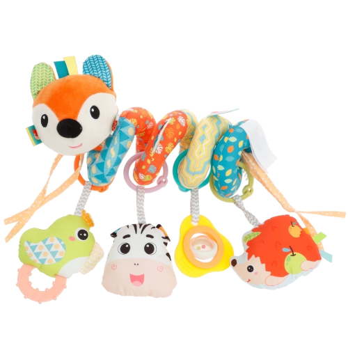 Hanging Toys for Car Seat Crib Mobile, Infant Baby Spiral Plush Toys for Crib Bed Stroller Car Seat Bar