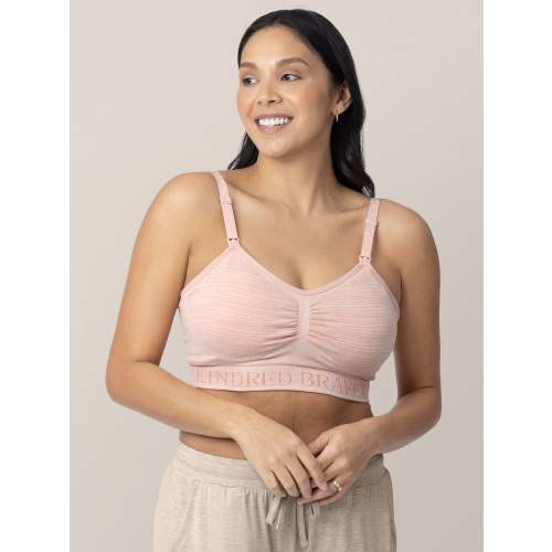 Sublime® Hands-Free Pumping & Nursing Bra | Pink Heather – Kindred Bravely