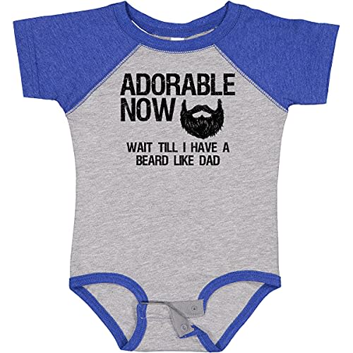 inktastic Adorable Now...Wait Till I Have a Beard Like Dad Baby Bodysuit