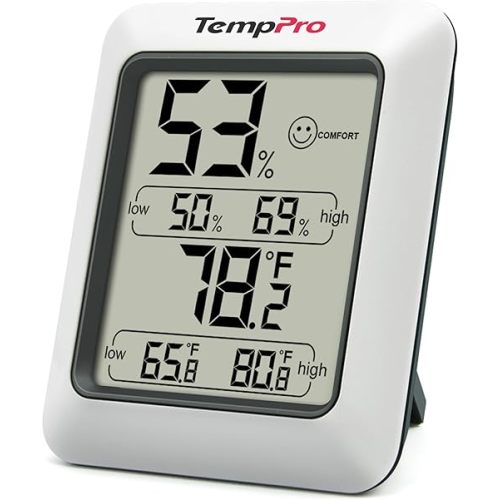 TempPro TP50 Digital Hygrometer Indoor Thermometer Room Thermometer and Humidity Gauge with Temperature Humidity Monitor(Previously ThermoPro)