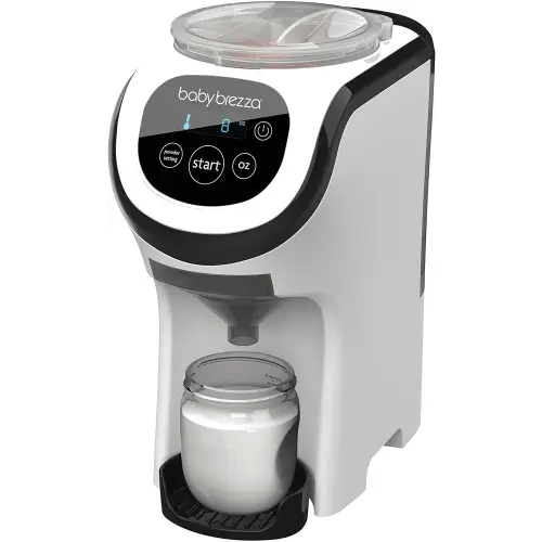 Baby Brezza Formula Pro Mini Baby Formula Mixer Machine Fits Small Spaces and is Portable for Travel– Bottle Makers Makes The Perfect Bottle for Your Infant On The Go, White