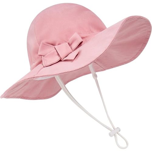Durio UPF 50+ Sun Protection Wide Brim Baby Girl Sun Hat Cute Summer Beach Baby Sun Hat Baby Girl Hats