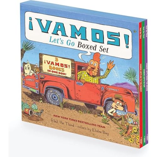 ¡Vamos! Let's Go 3-Book Paperback Picture Book Box Set: ¡Vamos! Let's Go to the Market, ¡Vamos! Let's Go Eat, and ¡Vamos! Let's Cross the Bridge (World of ¡Vamos!) Paperback – Picture Book, November 7, 2023