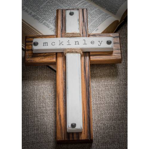 Nursery cross, Baptism gift, Baby nursery cross, Wood wall cross, Personalized wood cross, Baptism cross boy, girl, Wood Nursery wall decor