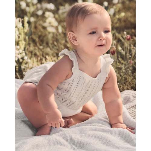 Baby Organic Cotton Pointelle Romper - Little Planet | Carter's