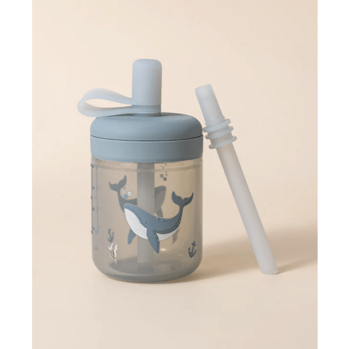 Silicone Training Cup with Straw