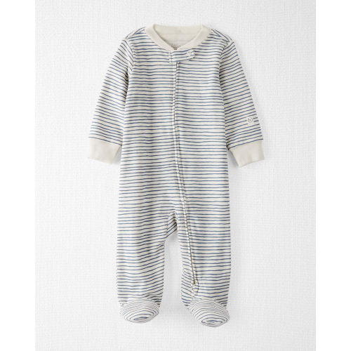 Baby Organic Cotton Sleep & Play Pajamas in Stripes - Little Planet | Carter's