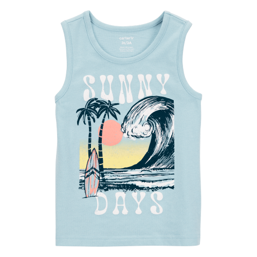 Baby Wave Graphic Tank - Blue - Carter's | Carter's